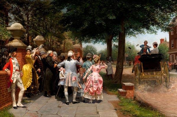 Frederick james shields A Colonial Wedding Germany oil painting art